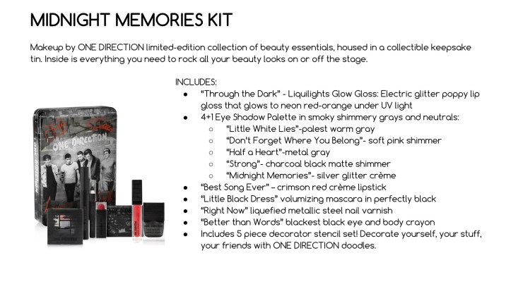 Makeup by One Direction