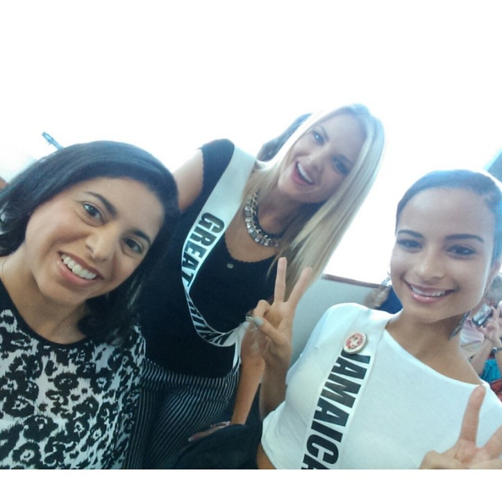 Miss Great Britain Grace Levy Miss Jamaica Kaci Fennel