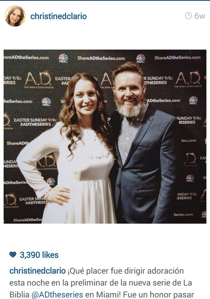 Christine D'Clario with Mark Burnett